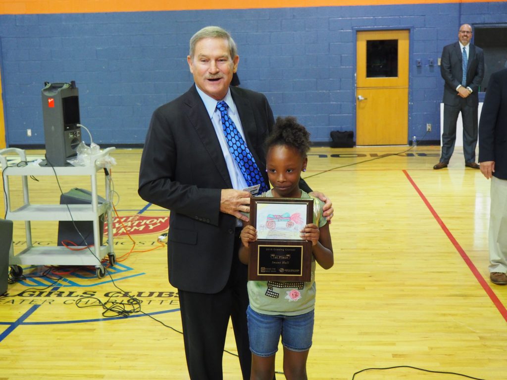 First-place winner receives awards plaque